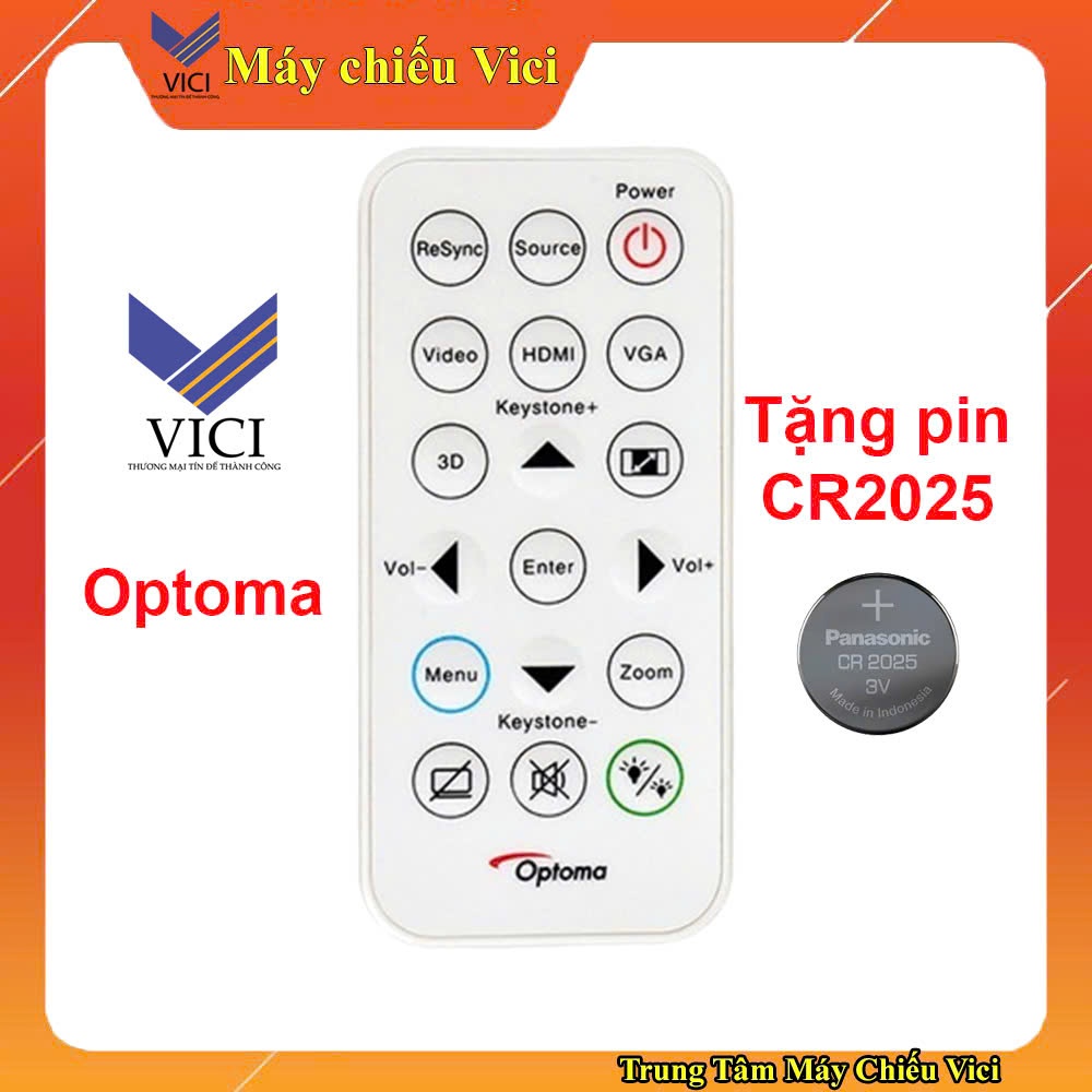 Điều khiển máy chiếu Optoma Dẹt [ Điều Khiển Máy Chiếu Chính Hãng ]. Bảo Hành 3 Tháng Sản Phẩm