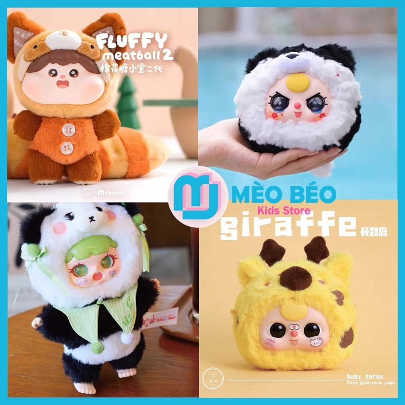 [Chính Hãng] Blind Box Baby Three, Baby Three Mầm Non, Baby Three Zipper - Mèo Béo Kids Store