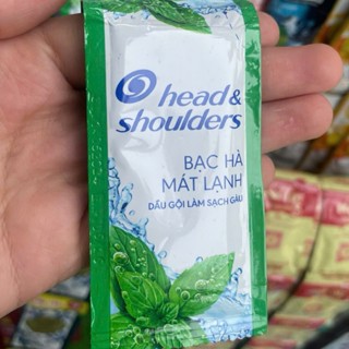 Dây Dầu Gội HEAD & SHOULDER BẠC HÀ 10 gói 1 dây