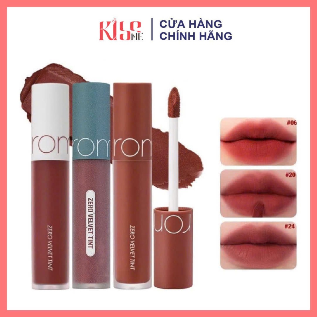 Son Kem Lì Romand Zero Velvet Tint