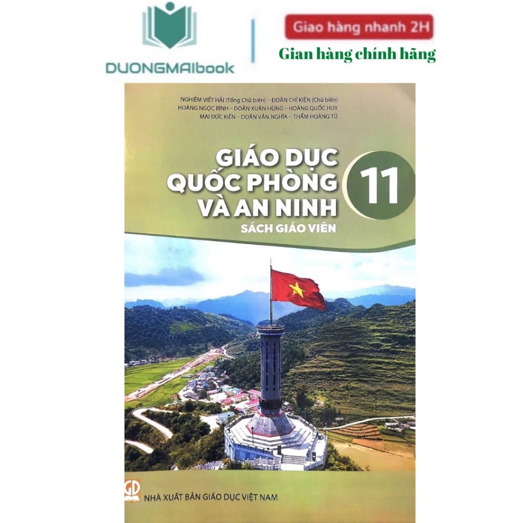Sách - Sách giáo viên Giáo dục quốc phòng và an ninh 11 - NXB Giáo duc(bán kèm 2 vở kẻ ngang 200 tra