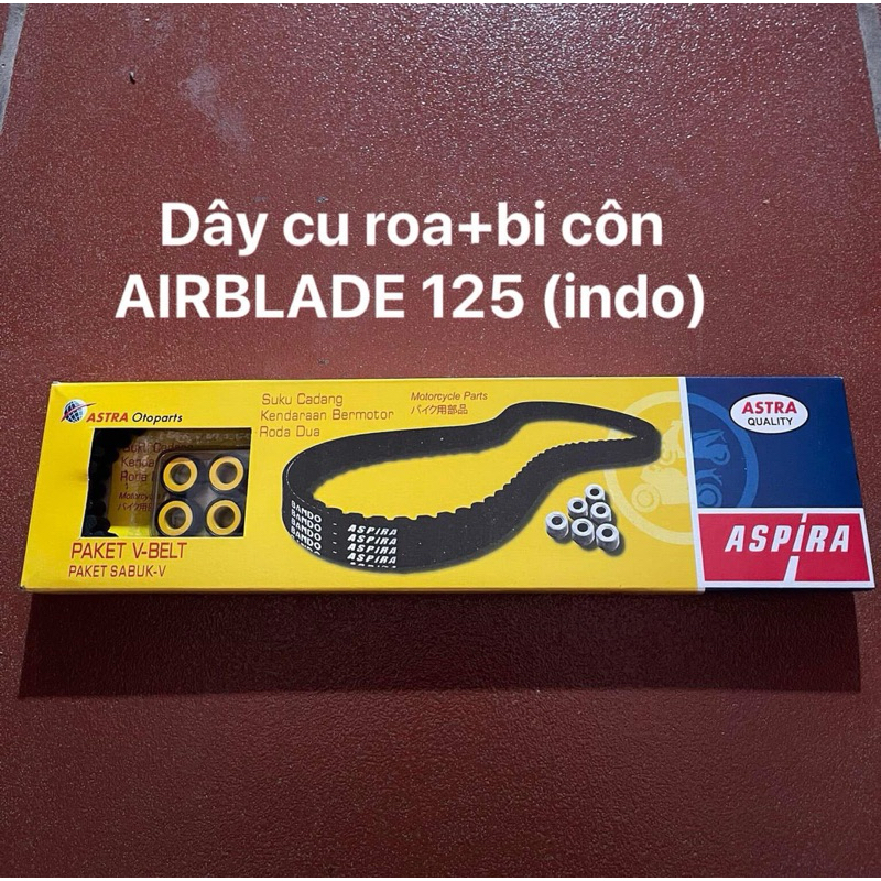 Dây curoa & bi côn BANDO ASPIRA cho xe AirBlade 125, LEAD 125, SH Mode
