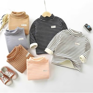  SET 3-5 Áo giữ nhiệt cho bé lót nỉ nhung cổ cao 3p hàng quảng châu từ 6-42kg 