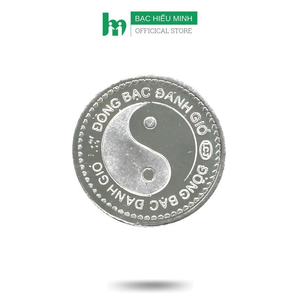 Đồng Bạc Cạo Gió Đánh Cảm Âm Dương Bạc Ta Nguyên Chất S99 Đường Kính 2.6cm BẠC HIỂU MINH XDG3S