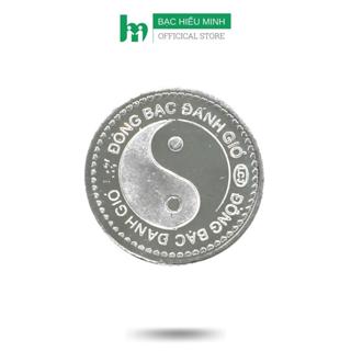 Đồng Bạc Cạo Gió Đánh Cảm Âm Dương Bạc Ta Nguyên Chất S99 Đường Kính 2.6cm BẠC HIỂU MINH XDG3S
