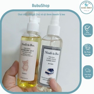 Chai chiết xịt thơm quần áo tắm gội 2in1 Noodle & boo 100ml 