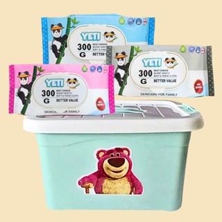 Xô nhựa siêu bự kèm 10 gói khăn ướt YETI 300g xuất khẩu, xô lớn dày đẹp