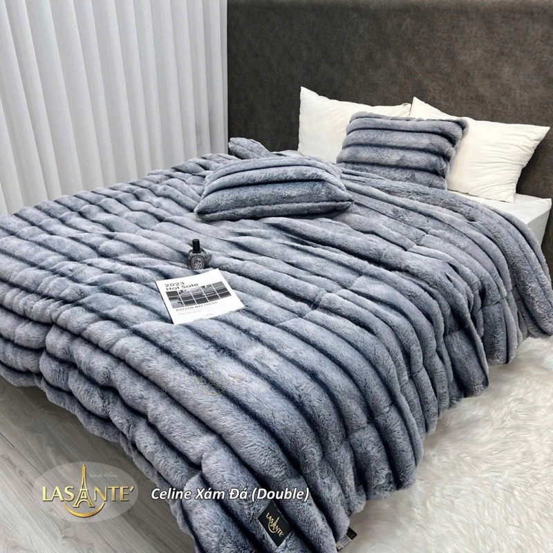 Chăn lông cáo Celine Lasante Pháp -Hàng chính hãng