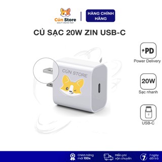  Củ sạc nhanh 20W zin chính hãng sạc an toàn không loạn cảm ứng | Bảo hành 12 tháng 
