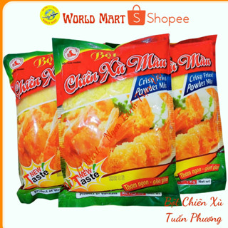 Bột Chiên Xù Tuấn Phương 1kg, Trắng, Vàng, 3 Màu - Bột Chiên Giòn, Chiên Tôm, Chiên Cá - World Mart