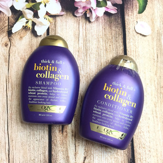 MADE IN USA HAY ITALY - Dầu Gội Biotin & Collagen OGX Shampoo 325ML MỸ HOẶC Ý