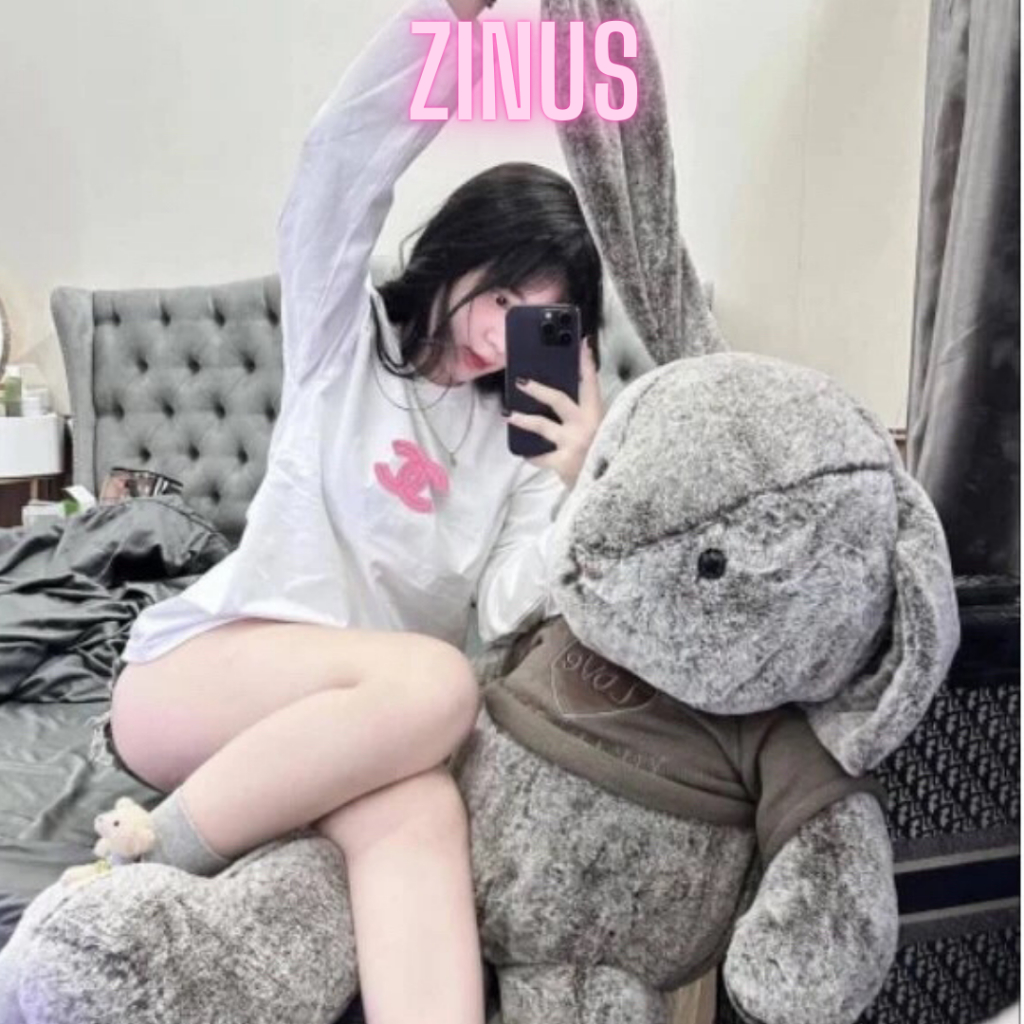 Gấu Bông Thỏ Bunny Thỏ Tai Dài Lông Thỏ Mềm Quà Tặng Cao Cấp