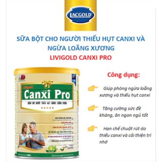  Sữa Livigold Canxi PRO LACGOLD - Dành Cho Người Thiếu Hụt Canxi Loãng Xương Gíup Ăn Ngon Ngủ Ngon 