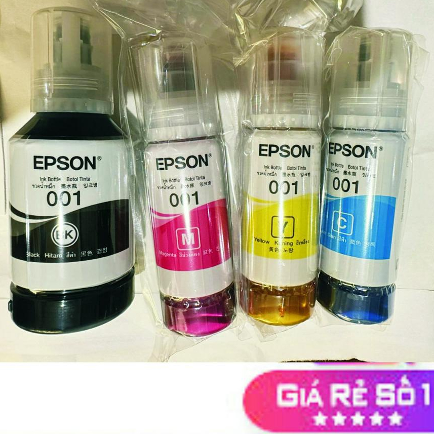 Mực máy in màu Epson L4150/ L4160/ L4260/ L4266/ L6160/ L6170/ L6190/ L6260/ L6270/ L6290 mã 001 chí