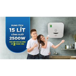 BÌNH NÓNG LẠNH ARISTON VUÔNG 15L - HÀNG CHÍNH HÃNG - BẢO HÀNH 7 NĂM