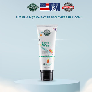 Sữa Rửa Mặt Kết Hợp Tẩy Tế Bào Chết 2 Trong 1 Hollywood Style 100ml