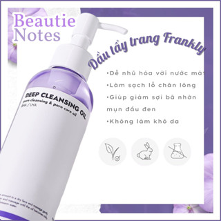 [HỎA TỐC] Dầu tẩy trang BHA/LHA làm sạch sợi bã nhờn và mụn đầu đen Frankly Deep Cleansing Oil