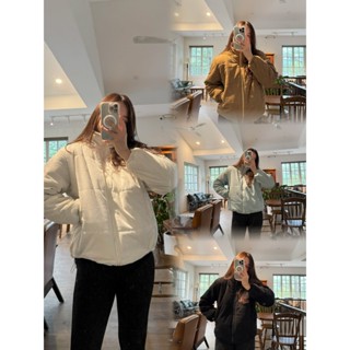 Áo phao nhung tăm Nữ, áo khoác phao nữ dày 3 lớp siêu ấm