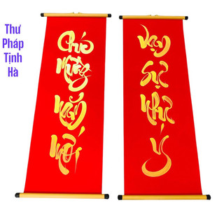 Câu Đối Thư Pháp Tết 2026 Ông Đồ Viết Tay