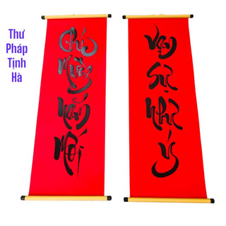 Câu Đối Thư Pháp Tết 2026 Ông Đồ Viết Tay