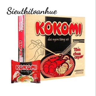  Thùng mì tôm Kokomi Tôm Chua Cay 30gói x 65gr  Bọc Chống Sốc  