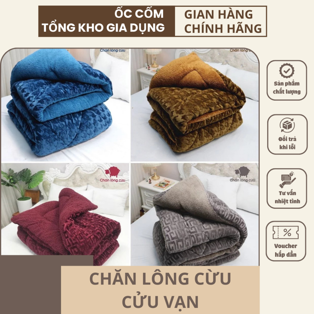Chăn Lông Cừu, Chăn Cừu, Vạn Dầy Dặn Đắp Siêu Ấm Mùa Đông, Chăn Lông Cừu Đại Hàn