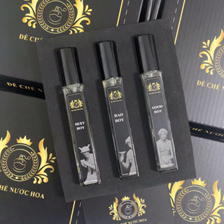 Hộp Combo 3 Chai Nước Hoa Nam/Nữ Unisex hương thơm lôi cuốn, mạnh mẽ lưu hương lâu suốt 6-8H