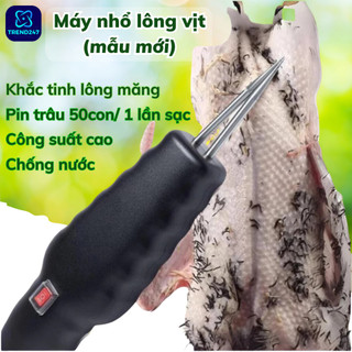  Máy nhổ lông vịt cầm tay máy vặt lông măng tích điện 12-16h chống nước diệt sạch mọi loại lông khó 