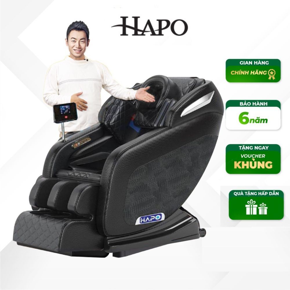 Ghế massage toàn thân HP01 12 điểm xoa bóp, ghế mát xa công nghệ hồng ngoại Nhật Bản mát sa không trọng lực