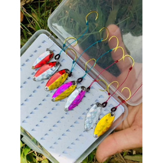 mồi thìa lượn lưỡi đôi câu cá chày thìa lượn 2.5g 4g 6g 8g câu lure