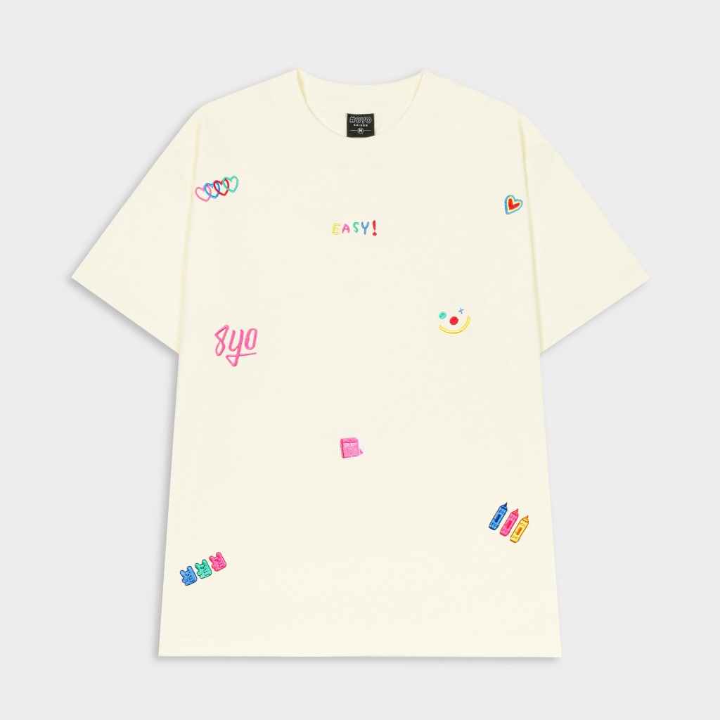 Áo Thun Thêu 8YO CRAYON Tee Cotton Mềm Mịn Mát - Áo Phông Local Brand Unisex Nam Nữ Form Rộng | BigBuy360 - bigbuy360.vn