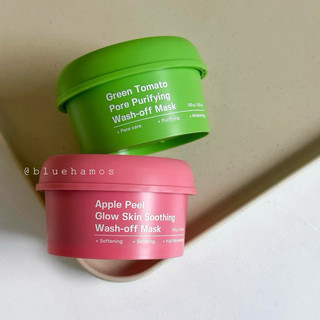  Mặt nạ đất sét cà chua xanh Sung Boon Green Tomato Mask  Mặt nạ thạch táo Apple Peel Glow Skin Mask 