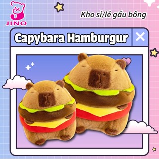 Gấu Bông Capybara bánh mì Hamburger Đáng Yêu