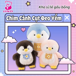 Gấu bông - Chú chim cánh cụt 🐧 nhồi bông đáng yêu có đeo yếm em bé xinh xắn