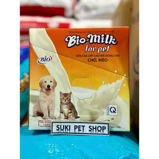 Sữa dành cho Chó Mèo con -SỮA BIO MILK (100g) -Nguyên Hộp - suy dinh dưỡng - biếng ăn