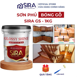 [Mới] Sơn chống thấm phủ bóng gỗ, chống mốc gỗ tạo độ bóng - 1KG chống thấm tường gỗ, sàn gỗ đa năng chống thấm SIRA