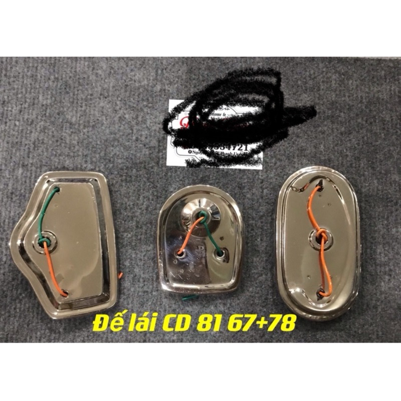 Đế đèn lái inox dành cho xe 78, 81, CD