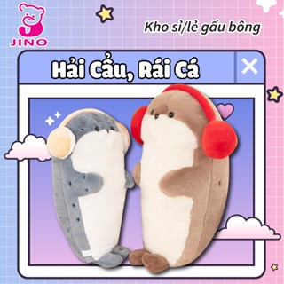 Gấu Bông Hải Cẩu & Rái Cá Nhồi Bông Đáng Yêu, Thú Nhồi Bông Rái Cá size lớn, Quà Tặng dễ thương