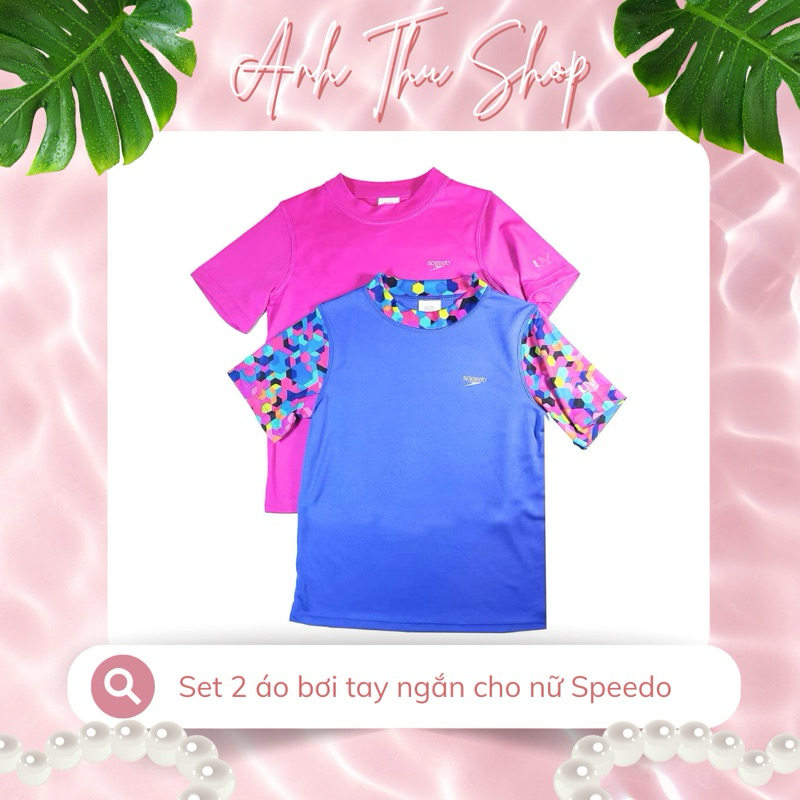 Set 2 áo bơi tay ngắn cho nữ Speedo