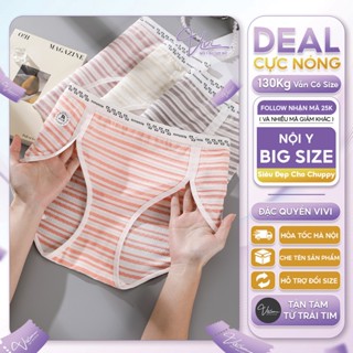 Quần lót nữ bigsize cạp trung vải cotton co dãn xẻ đùi - Nội y big size nữ - Kháng khuẩn 7A Size tới 100Kg - Mã N76 