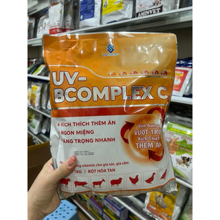 Bcomplex 1kg UV bổ sung vitamin cho gà vịt,lợn, trâu bò dê cừu gói 1kg(bên trong có gói nhỏ) hồng da,mượt lông, đẹp mã