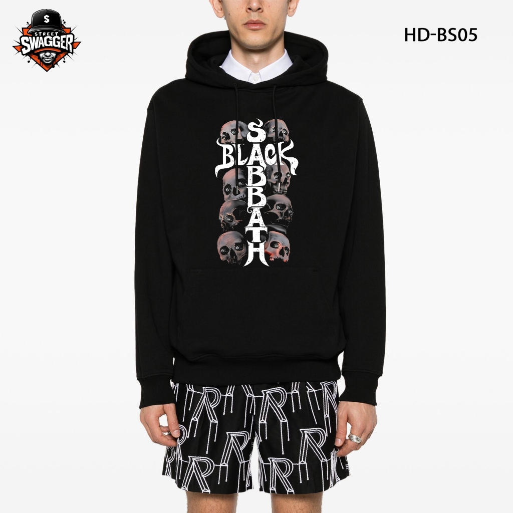 Áo nỉ lông cáo hoodie Street Swagger, Áo Rock N Roll Band, Ban nhạc Black Sabbath HD-BS05