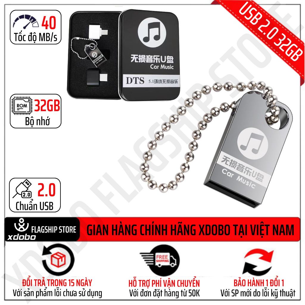 USB 2.0 Chính Hãng Dung Lượng 8/16/32/64GB Cho Loa Xdobo X8 III X8 Plus X8 Max Star 1983 Max Tuner T