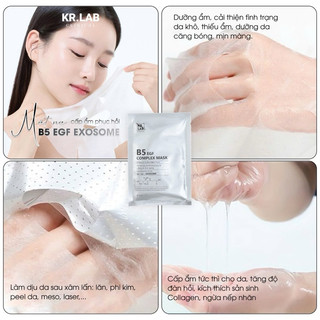 Combo 5-10-20-30-50 miếng Mặt nạ Kr.Lab B5 EGF complex mask 25ml Hàn Quốc MP55