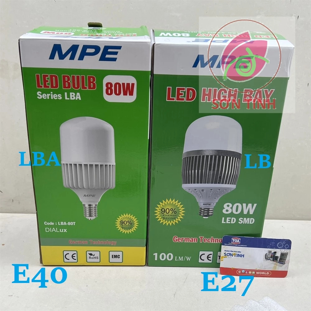 ĐÈN LED BULB 80W MPE (LBA-80T HOẶC LB-80T)
