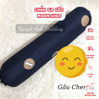 XẢ KHO Vỏ gối ôm, áo gối ôm Cotton Poly họa tiết LV Nâu kích thước 30x100 (cm)