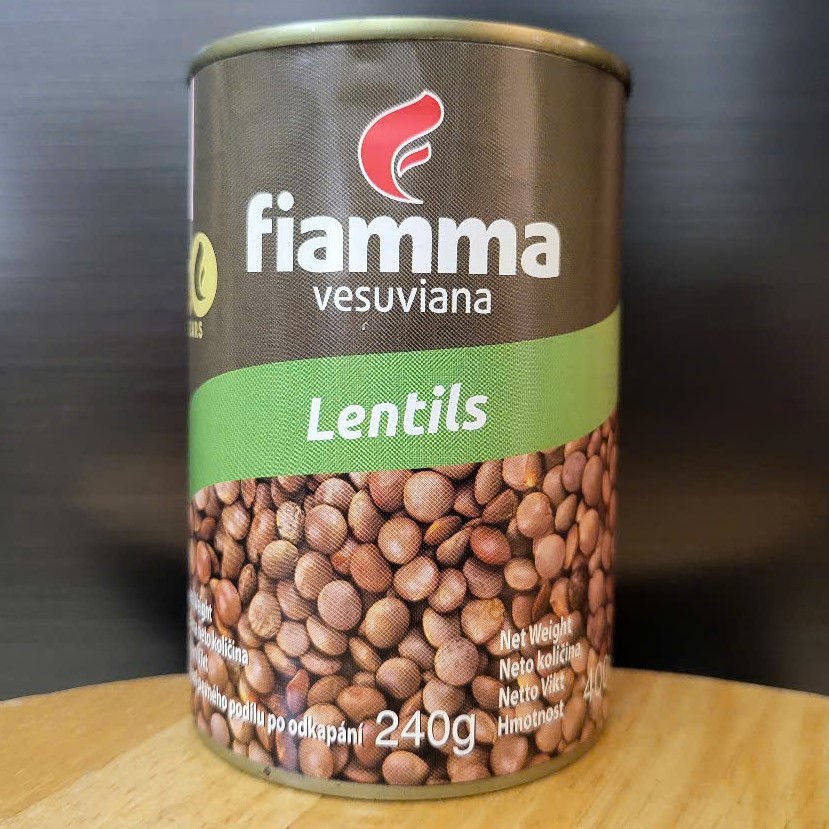 FIAMMA - Lon 400g - ĐẬU LĂNG / Ý / VESUVIANA Lentils (HALAL)