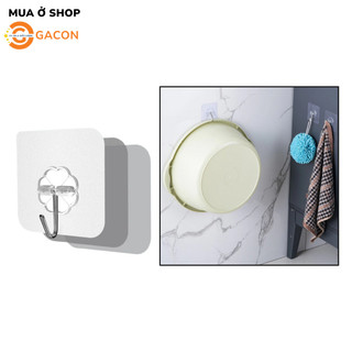Combo 10 móc dán tường treo quần áo trong suốt dính tường chịu lực siêu chắc siêu bền