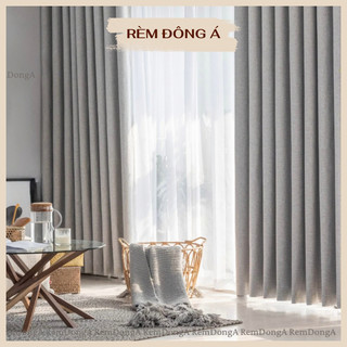 Rèm Cửa Màu Ghi Chống Nắng Cản Nhiệt 100%, Chống Ồn Hàng Loại 1 Vải Dày Cao Cấp Trang Trí Nhà Cửa (Nhiều Kích Thước)
