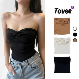 Áo Croptop ỐNG XOẮN NGỰC Kiểu Trơn Form ôm body Nữ CR40, Áo thun sexy chất thun Gân đẹp TOVEE